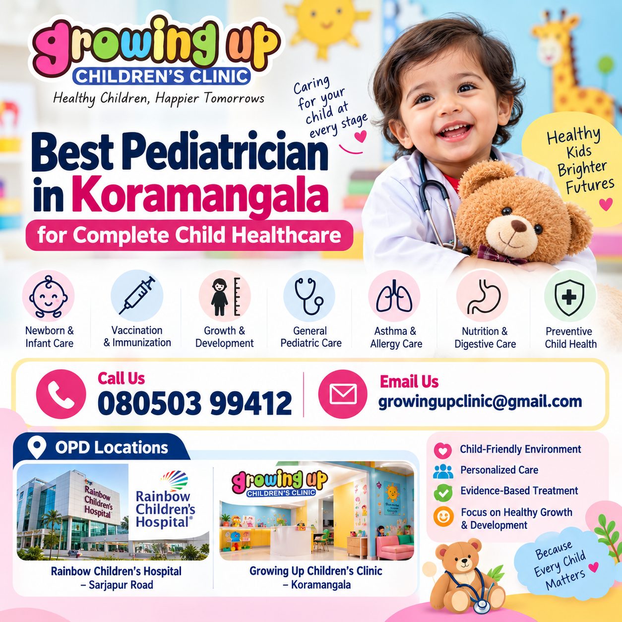 Best Pediatrician in Koramangala for Complete Child Healthcare